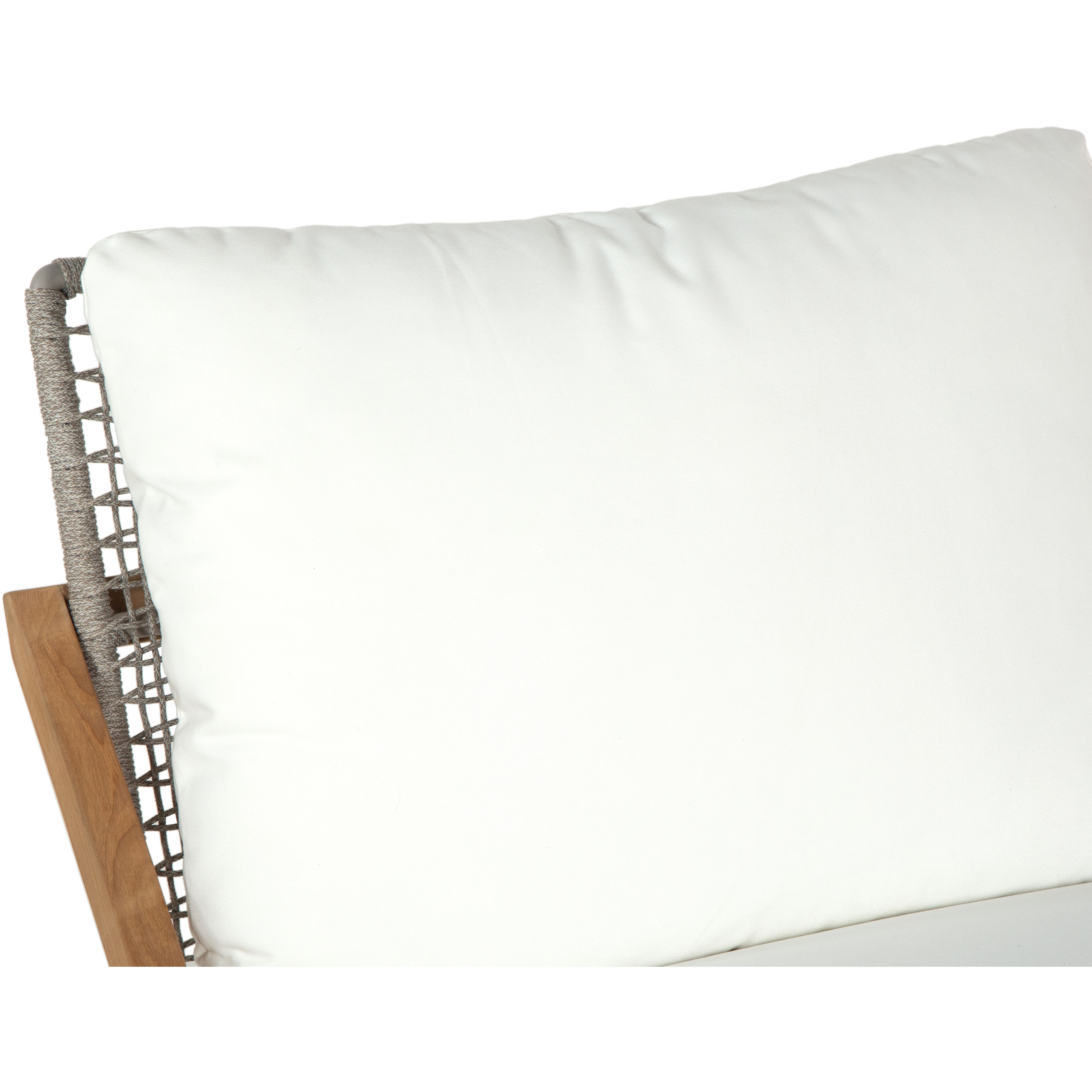 Bari Natural / Stinson White Outdoor Lounge Chair